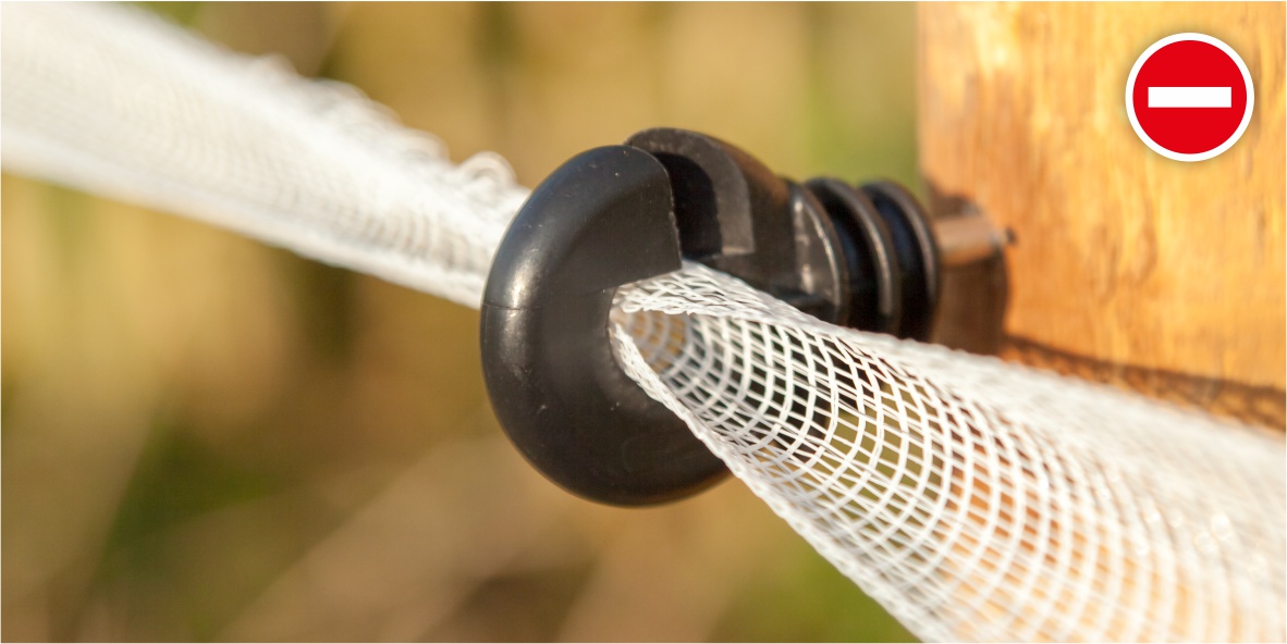 Не използвайте пръстеновидни изолатори за ленти с ширина по-голяма от 10 мм.