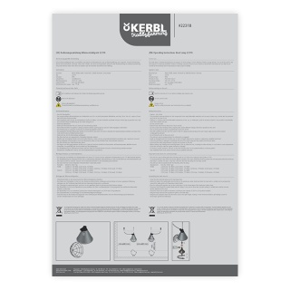 Ръководство за употреба – oснова за инфрачервена нагревателна крушка с ключ