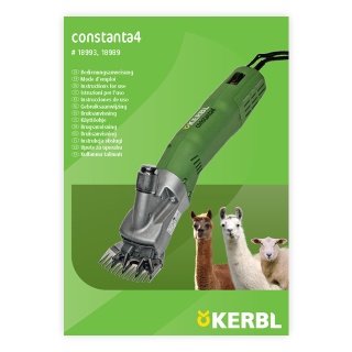 Ръководство за употреба – машинка за стригане, Constanta4, 13/4