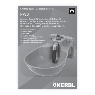 Ръководство за употреба – поилка против замръзване, 2,8 литра