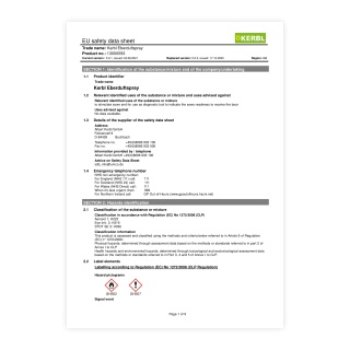 Информационен лист за безопасност - 0739