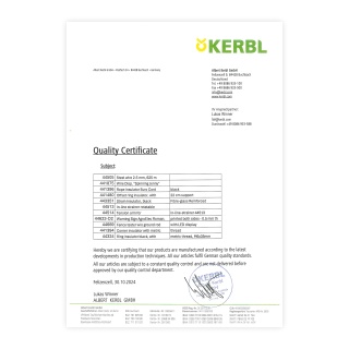 Сертификат за качество - 0837