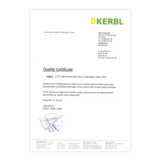 Сертификат за качество - 0980