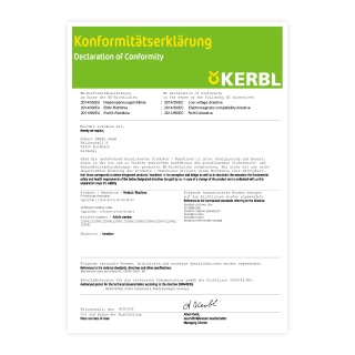 Декларация за съответствие - Нагревателен кабел с термостат, Kerbl