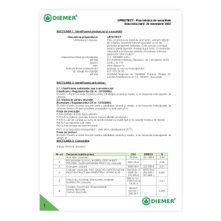 Информационен лист за безопасност - UPROTECT