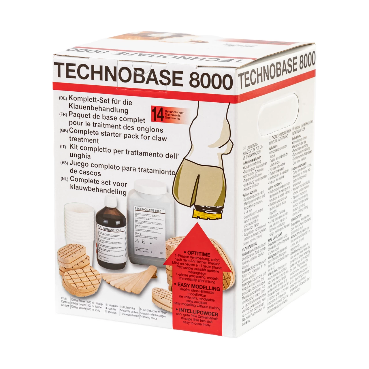 Комплект за 14 обработки на копита, Technobase 8000