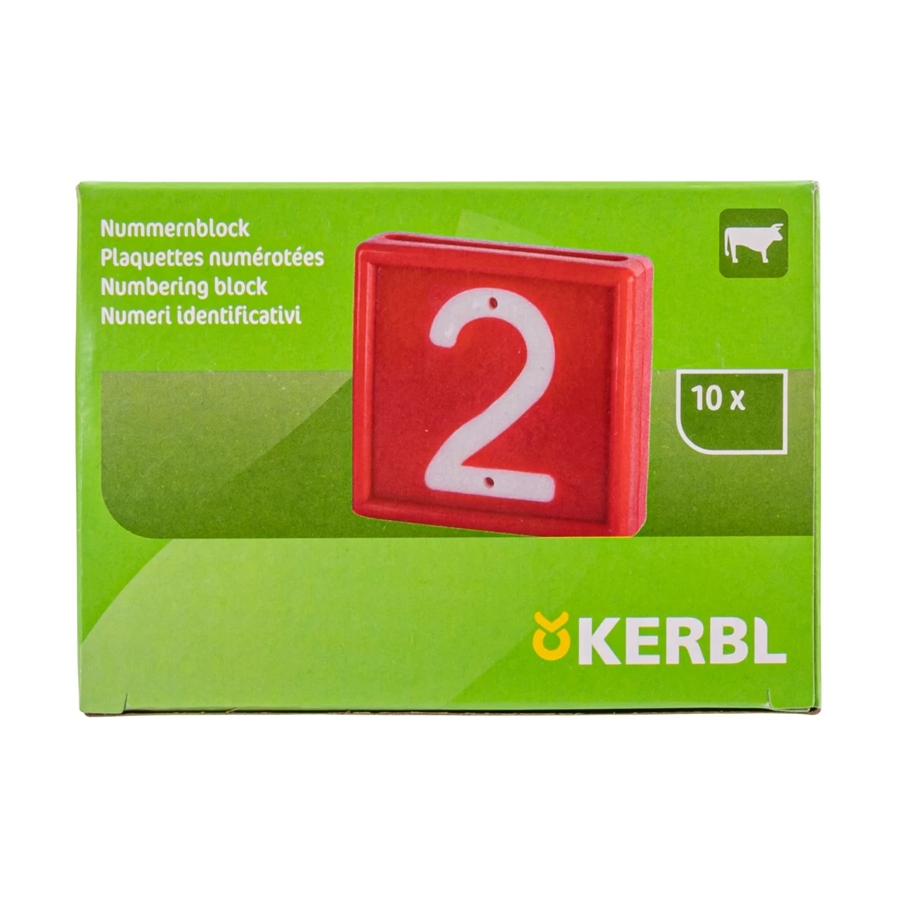 Цифри за маркиращ колан за животни, №2, 10 бр.