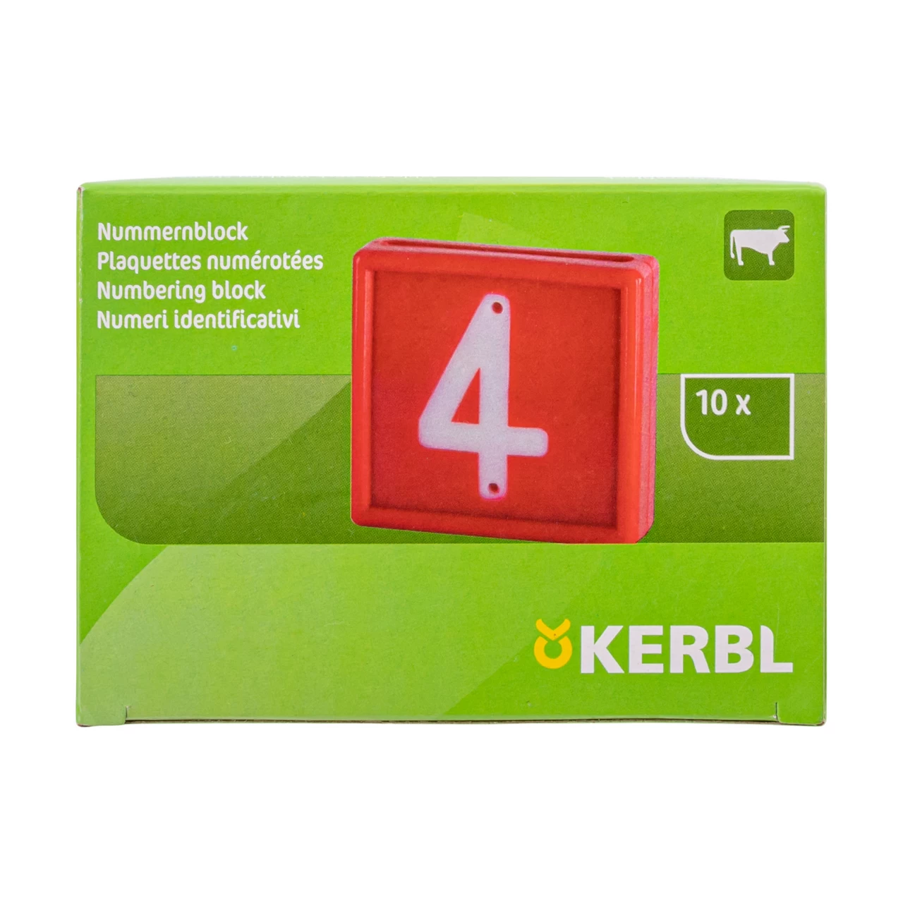 Цифри за маркиращ колан за животни, №4, 10 бр.