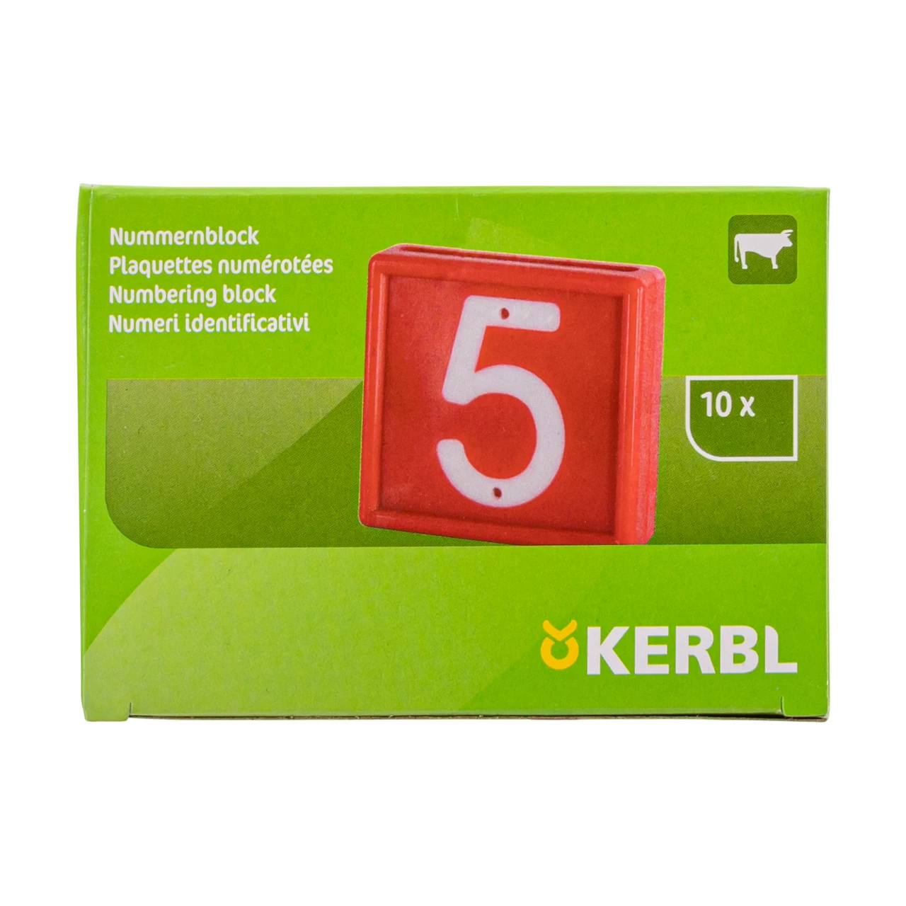 Цифри за маркиращ колан за животни, №5, 10 бр.