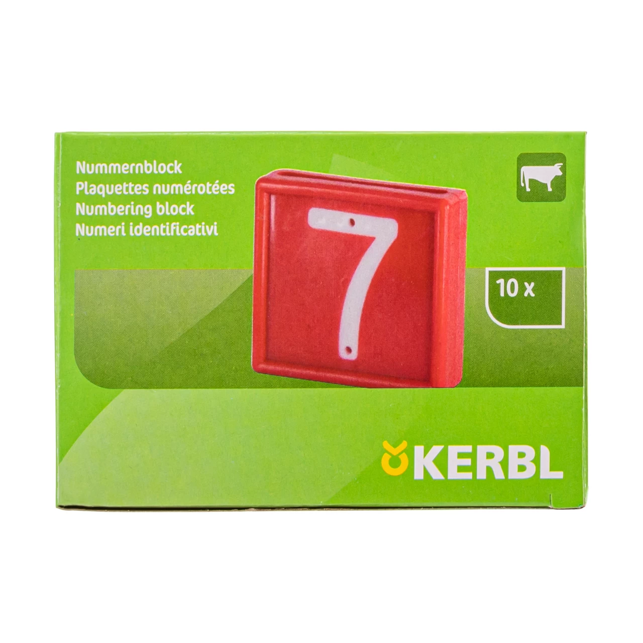 Цифри за маркиращ колан за животни, №7, 10 бр.