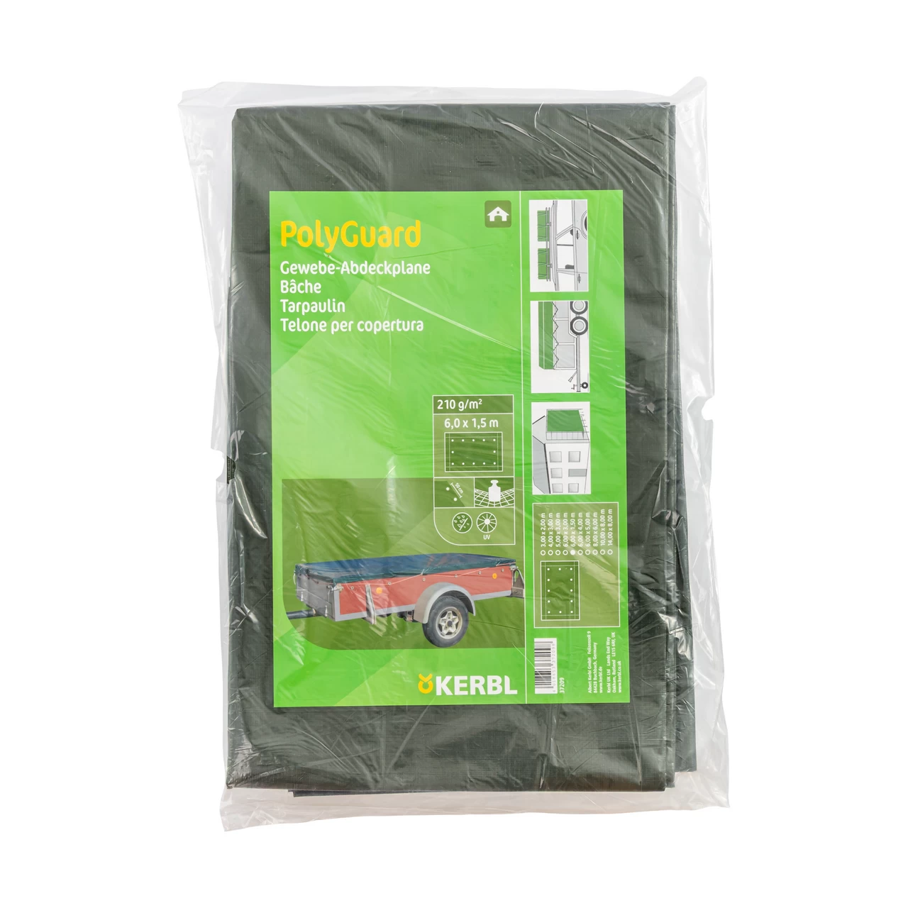 Защитно покривало, PolyGuard, 210 г/м², 6 × 1,5 м