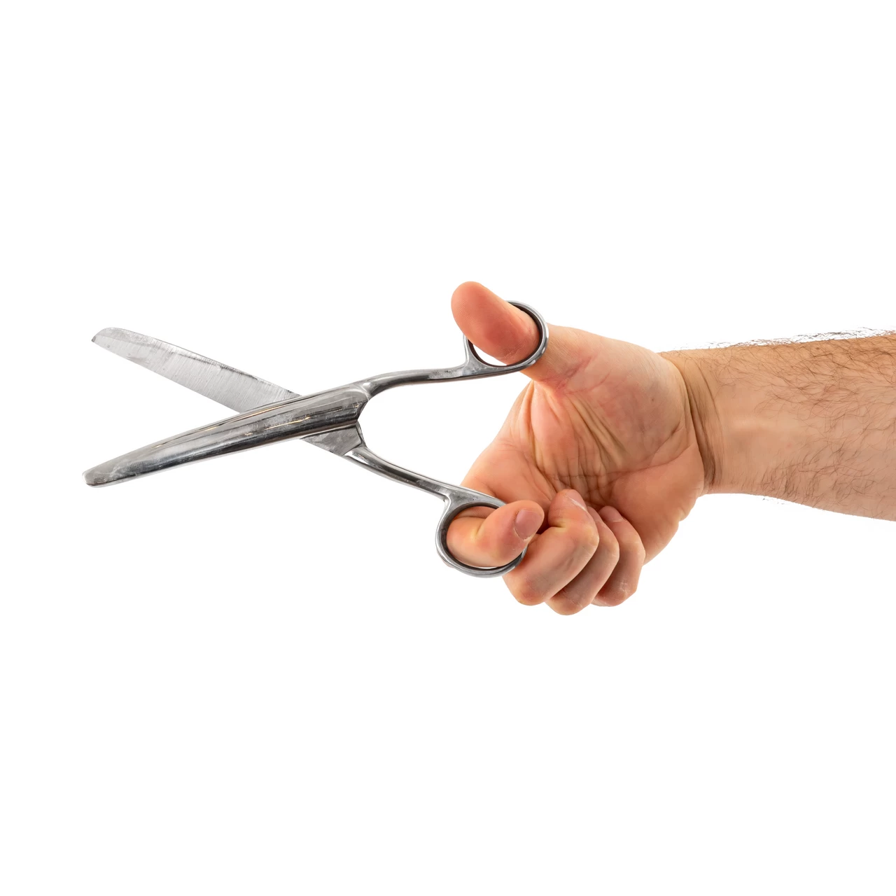 Извита ножица за рязане на превръзки, от неръждаема стомана, 200 мм