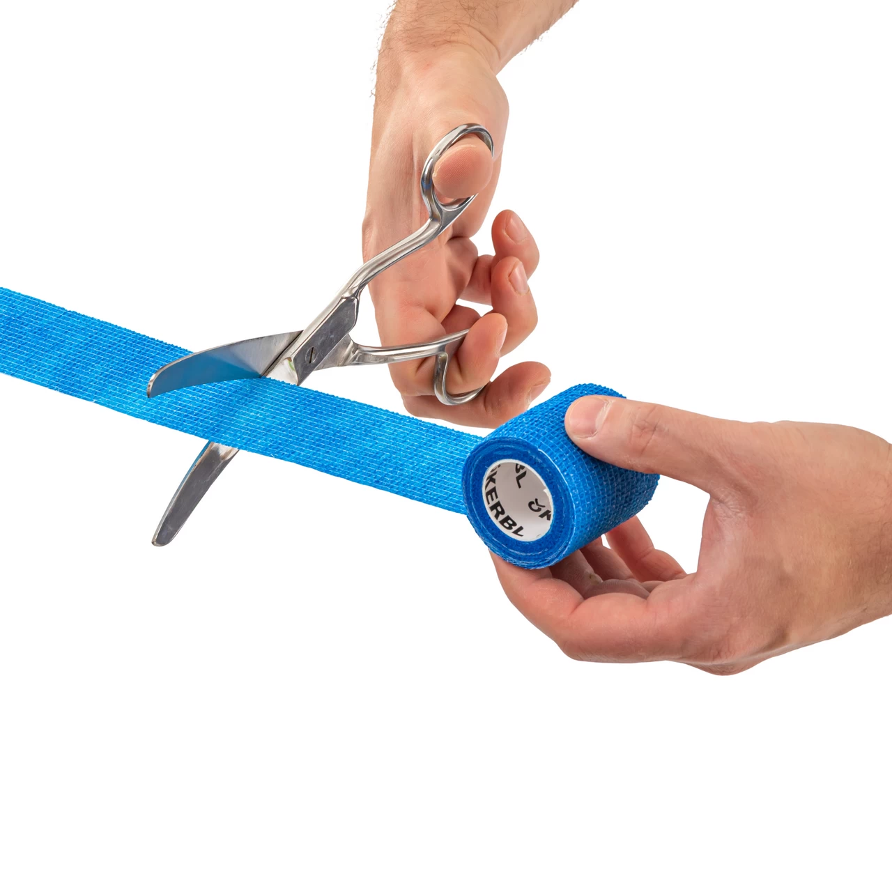 Извита ножица за рязане на превръзки, от неръждаема стомана, 200 мм