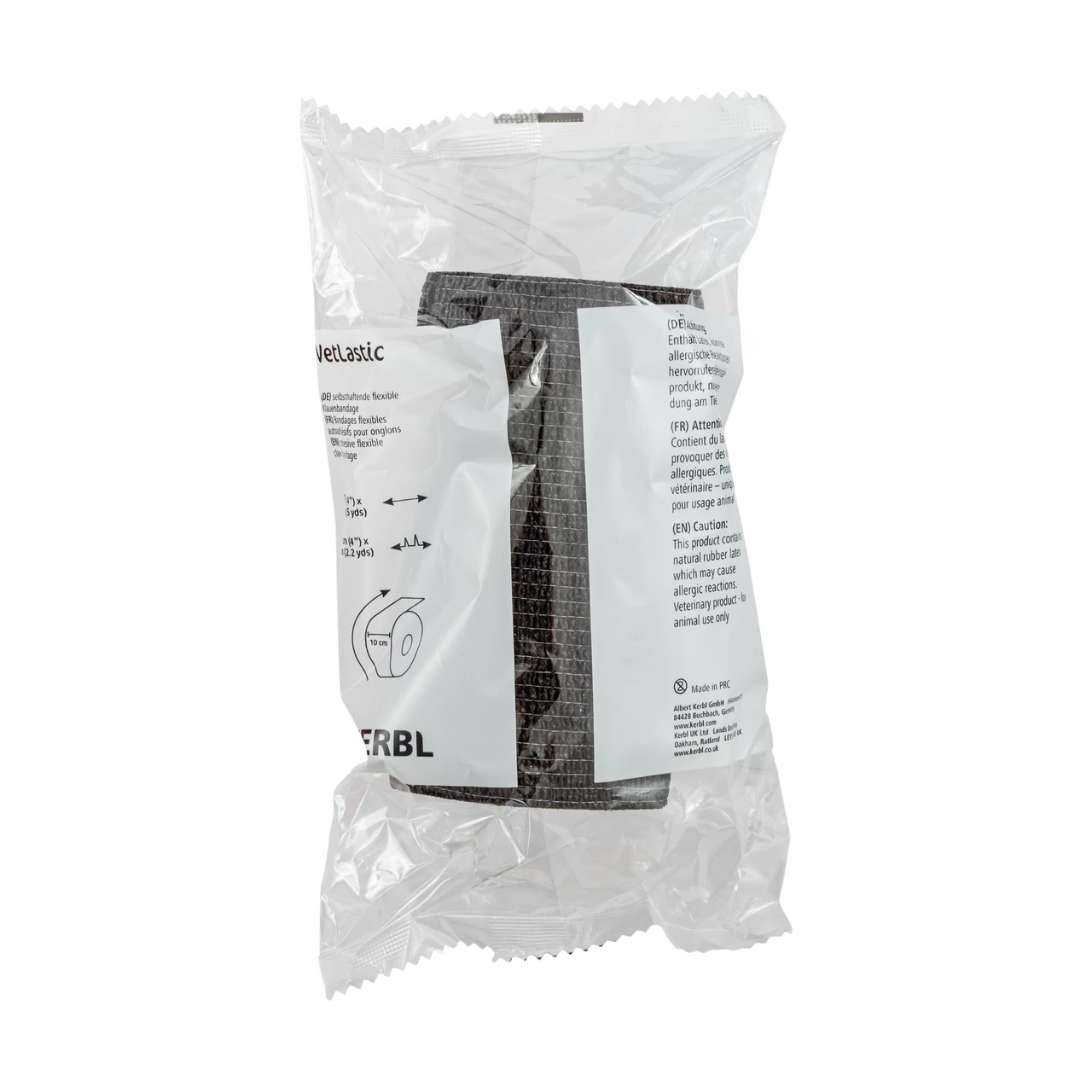 Бинт за копита, Vetlastic, черен, 450 × 10 см