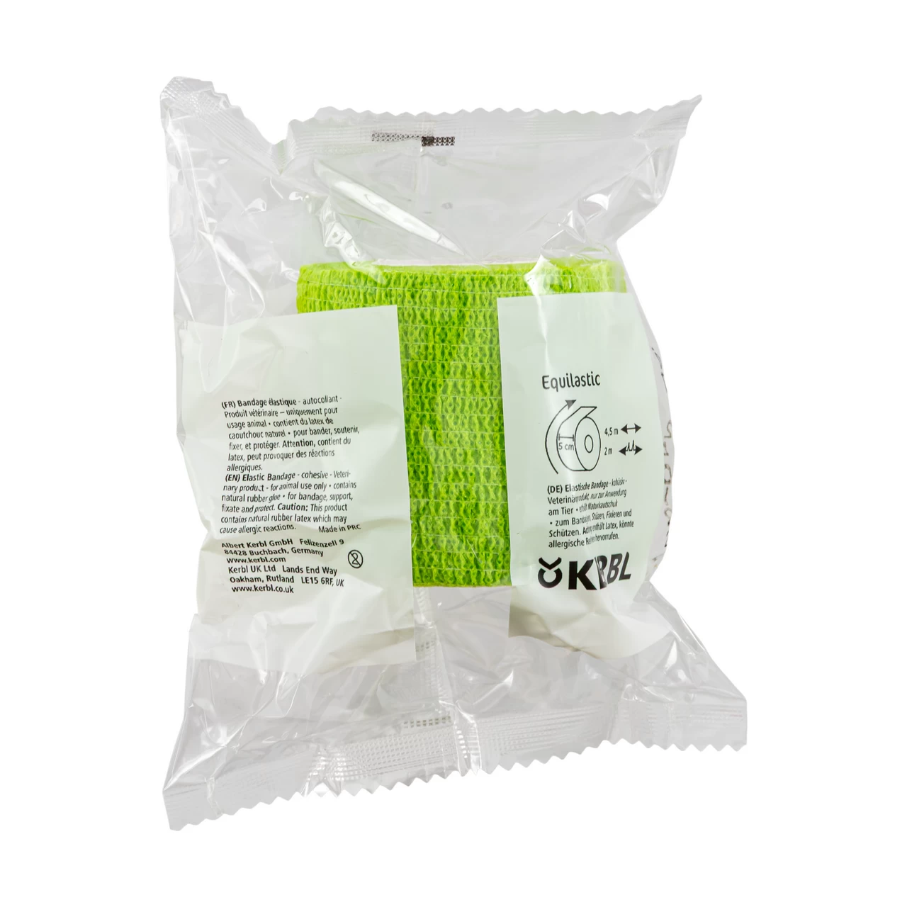 Бинт за копита, Equilastic, зелен, 450 × 5 см