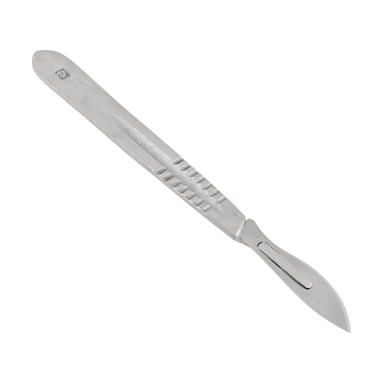 Дръжка за ветеринарен скалпел, № 4, от неръждаема стомана