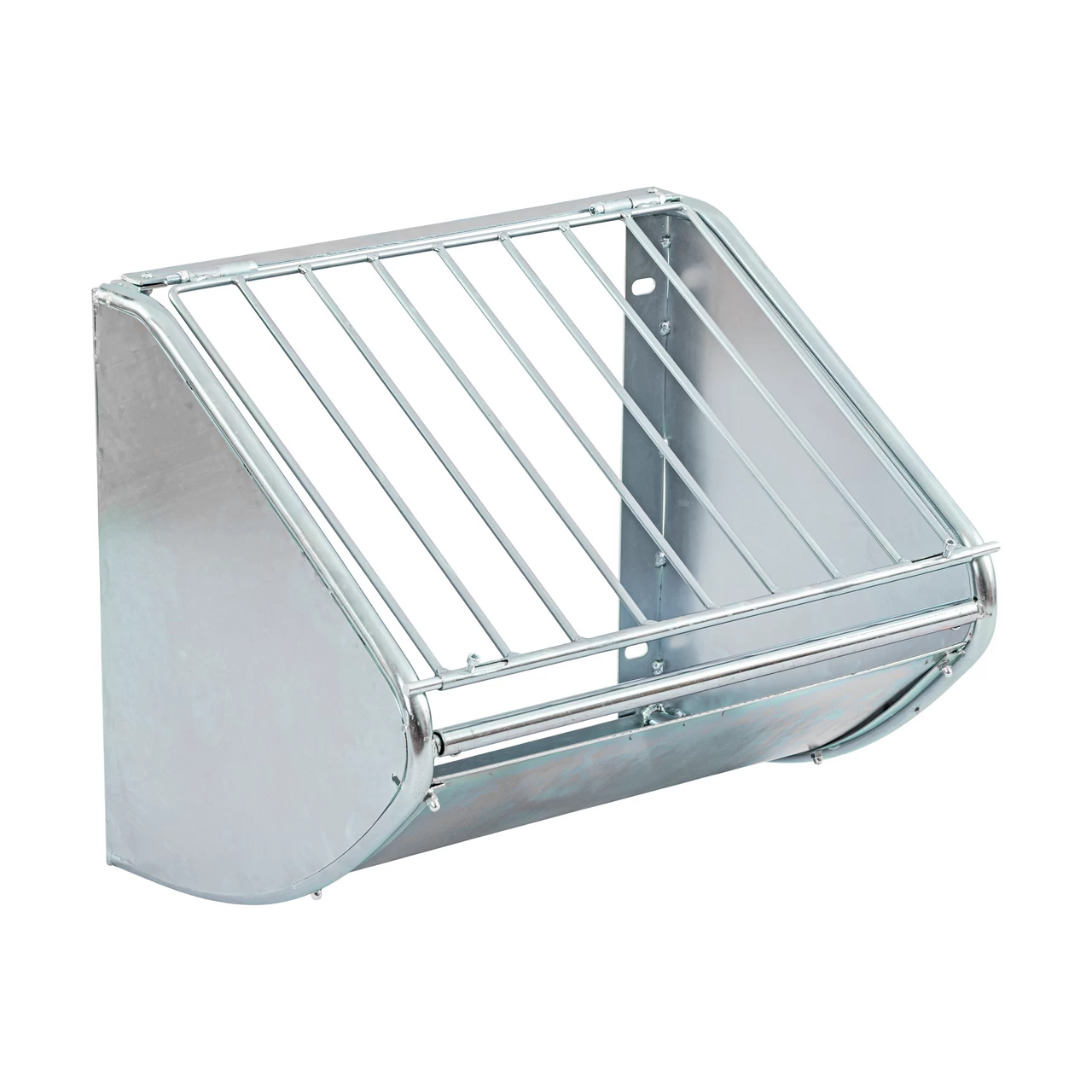 Метална ясла за сено, за монтаж на стена, 60 × 53 см