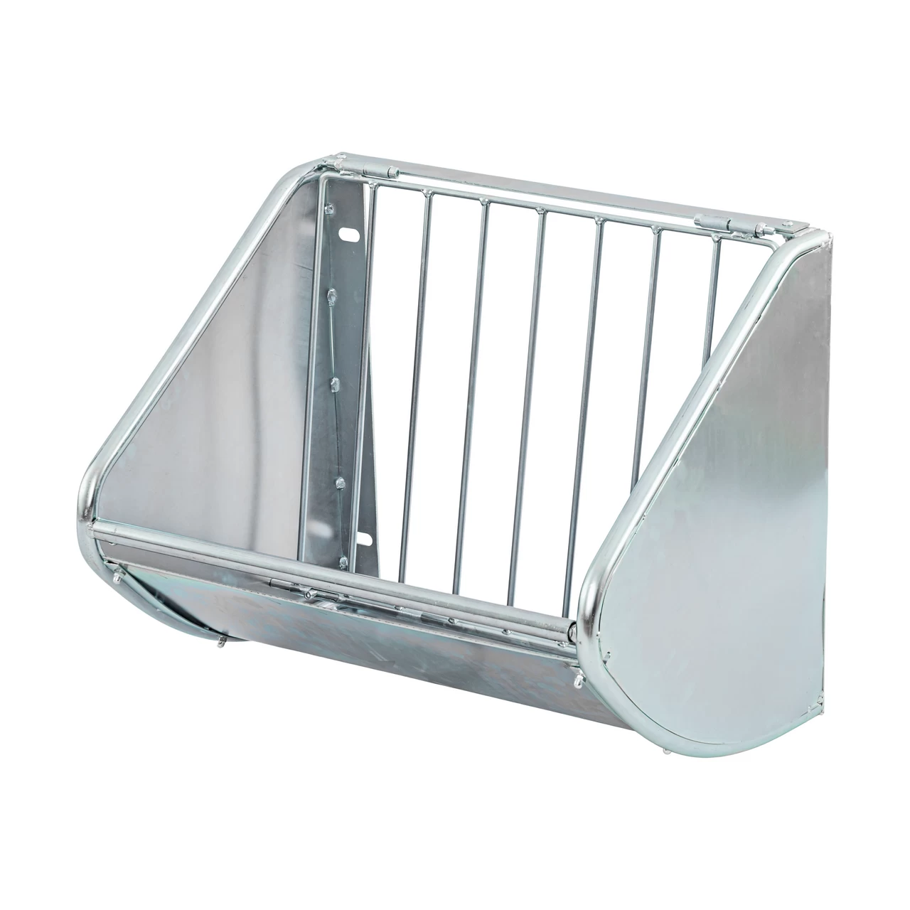 Метална ясла за сено, за монтаж на стена, 60 × 53 см