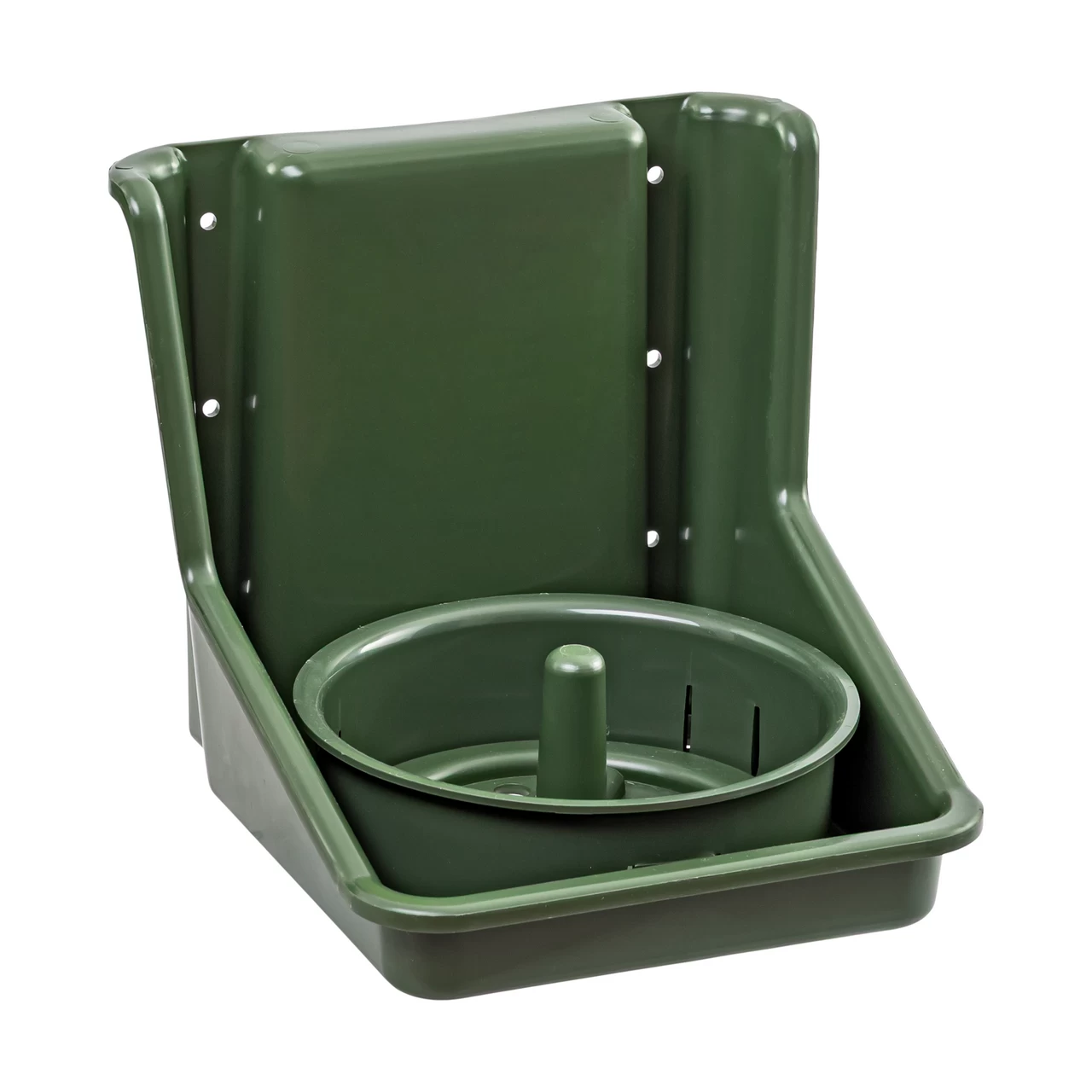 Поставка за сол с кръгла вложка, тъмнозелена