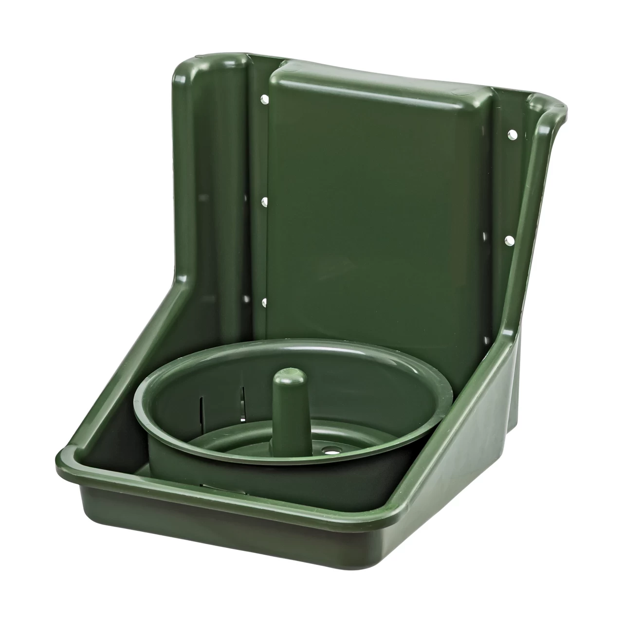 Поставка за сол с кръгла вложка, тъмнозелена