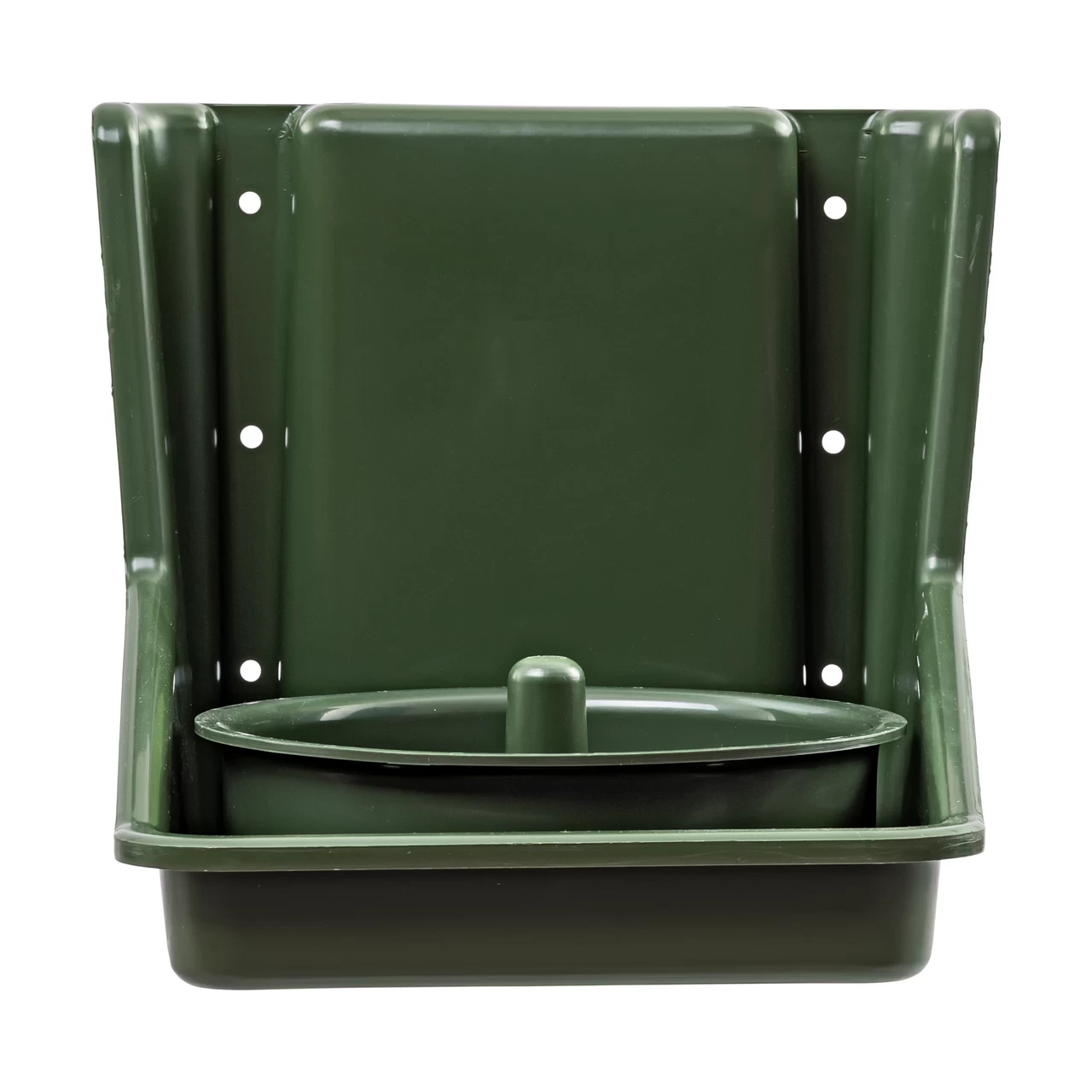 Поставка за сол с кръгла вложка, тъмнозелена