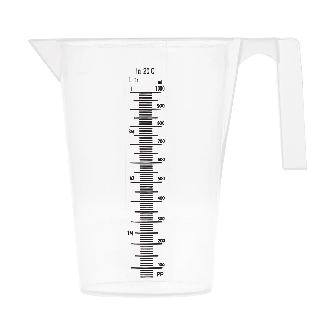 Мерителна кана, пластмасова, 1 литър