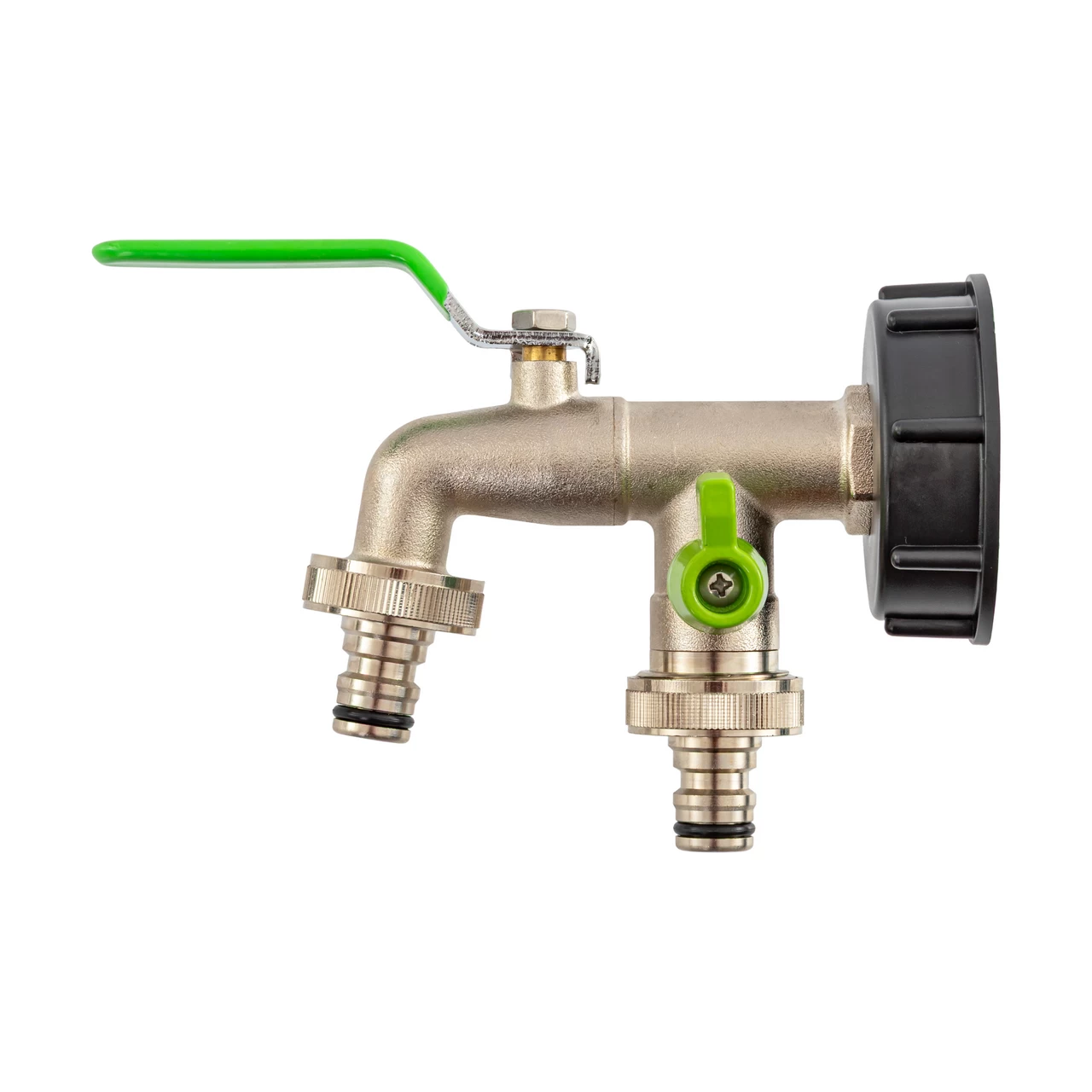 Кран за IBC контейнер, 3/4", с 2 изхода