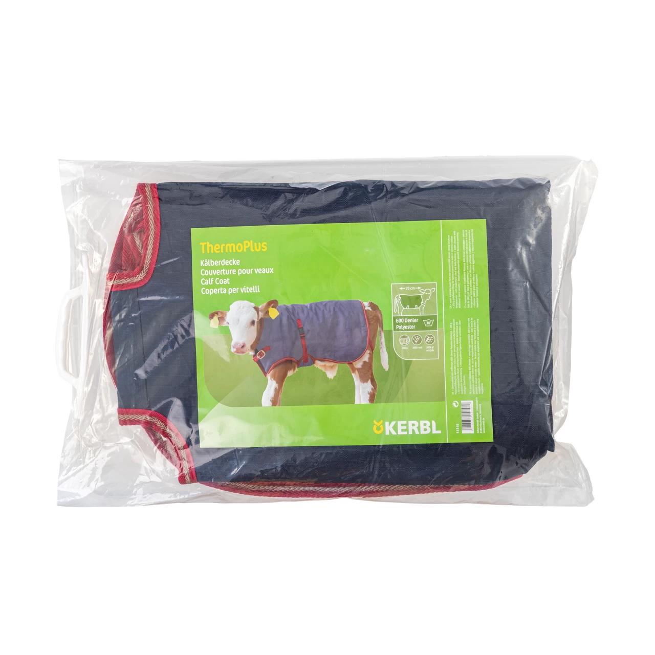 Одеяло за телета, водоустойчиво, ThermoPlus, тъмно синьо, 70 × 70 см
