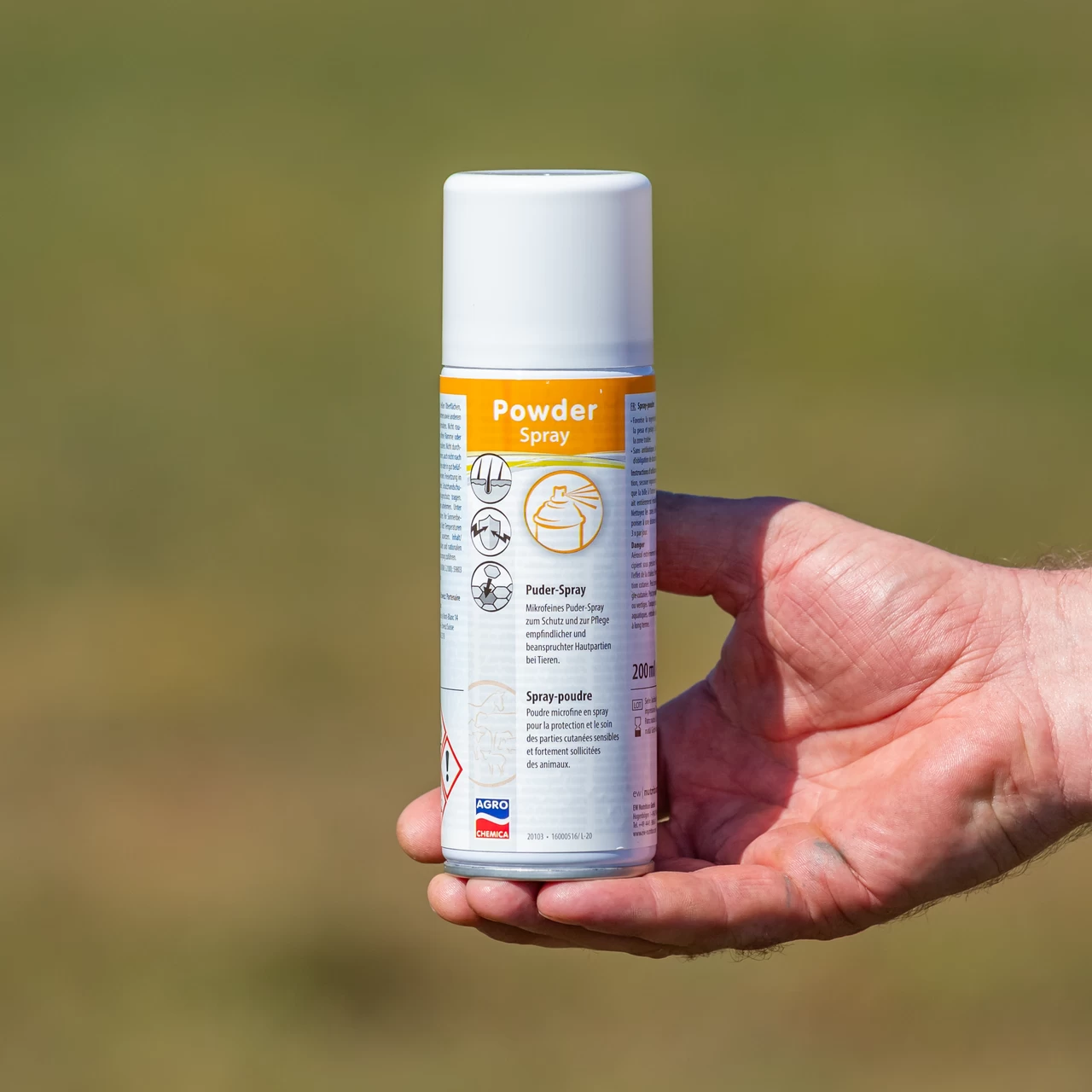Спрей пудра - защита и грижа за чувствителната кожа на животните, 200 мл