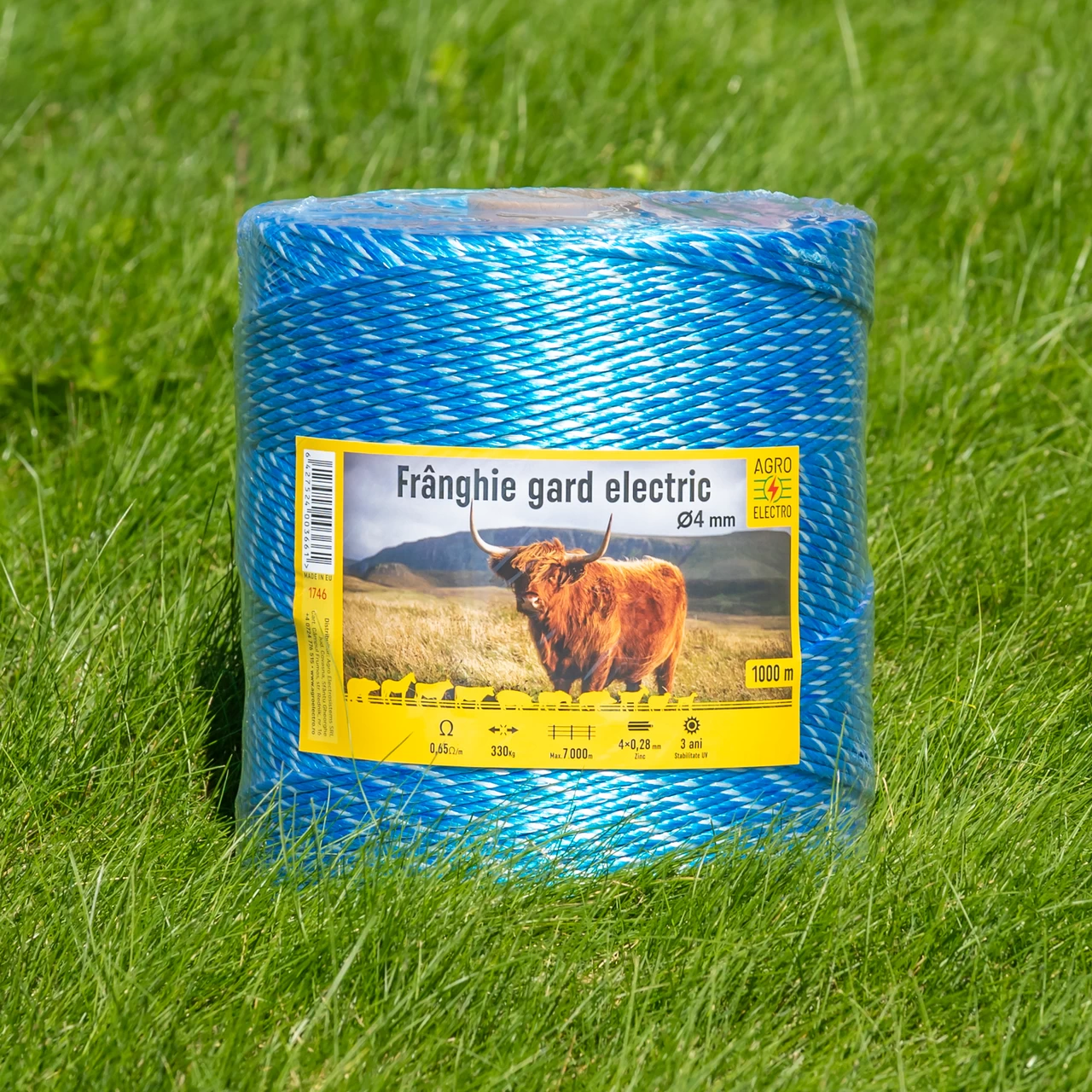 Въже за елекропастир - 1000 м - 330 кг - 0,65 Ω/м