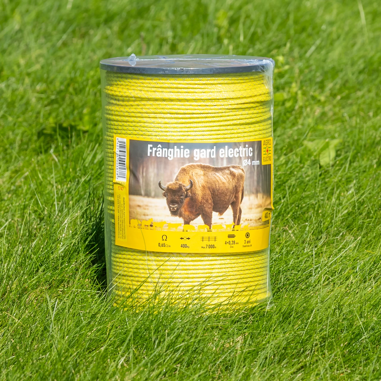 Плетено въже за елекропастир - 400 м - 400 кг - 0,65 Ω/м