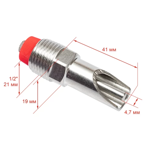 Нипел поилка с резба 1/2", за прасета, с нипел 3/8"