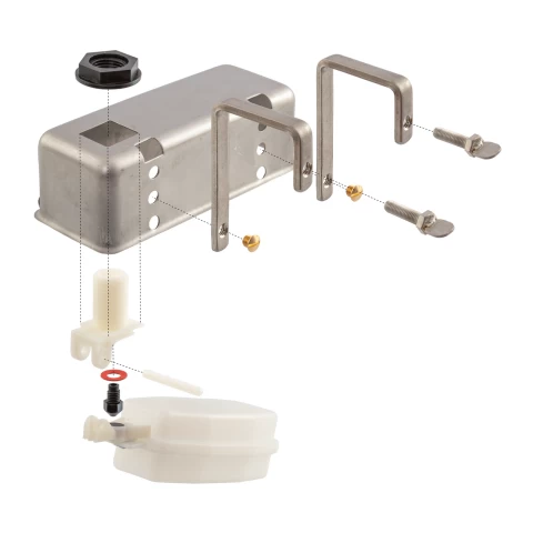 Клапан с поплавък в корпус от неръждаема стомана, 1/2"