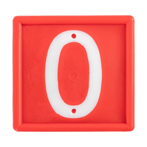 Цифри за маркиращ колан за животни, №0, 10 бр.