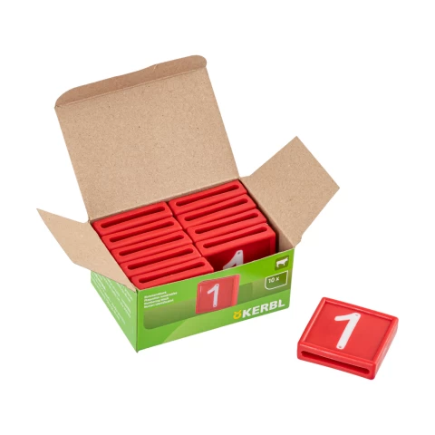 Цифри за маркиращ колан за животни, №1, 10 бр.