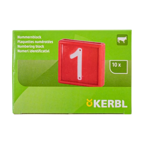 Цифри за маркиращ колан за животни, №1, 10 бр.