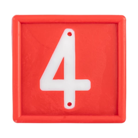 Цифри за маркиращ колан за животни, №4, 10 бр.