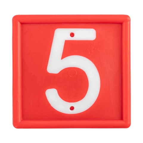 Цифри за маркиращ колан за животни, №5, 10 бр.