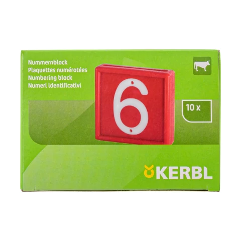 Цифри за маркиращ колан за животни, №6–9, 10 бр.