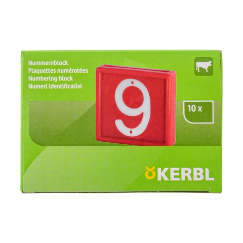 Цифри за маркиращ колан за животни, №6–9, 10 бр.