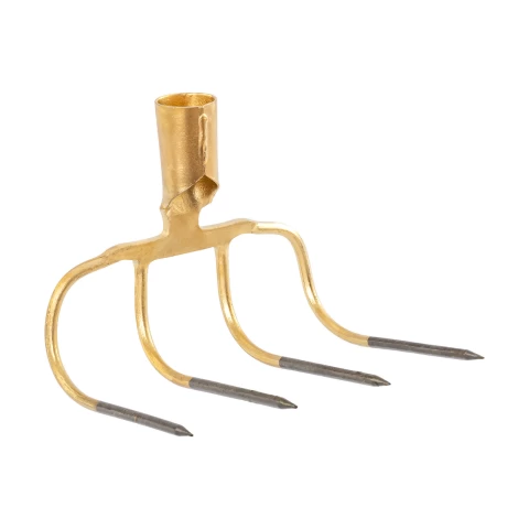 Вила за тор с 4 рога, извита на 90 градуса, 22,5 × 20 cм