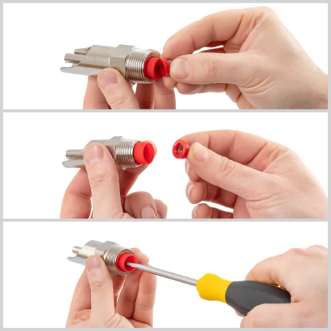 Нипел поилка с резба 3/4", за свине майки, с нипел 3/4"