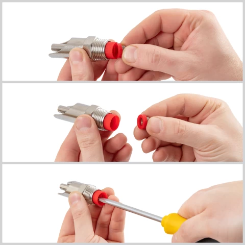 Нипел поилка с резба 1/2", за прасета, с нипел 3/8"