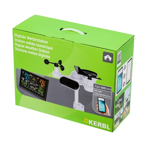 Цифрова метеорологична станция, 7 в 1 с WiFi свързаност и мобилно приложение