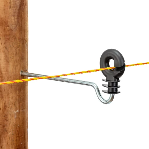 Дълъг изолатор тип пръстен, с винт за дърво, 220 мм