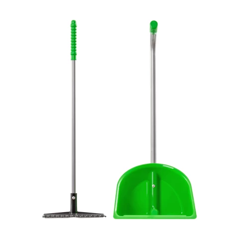 Лопата с гребло Mistboy Mini, зелена, 60 см