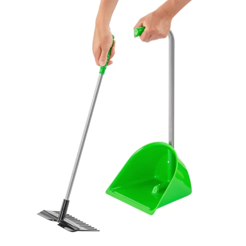 Лопата с гребло Mistboy Mini, зелена, 60 см