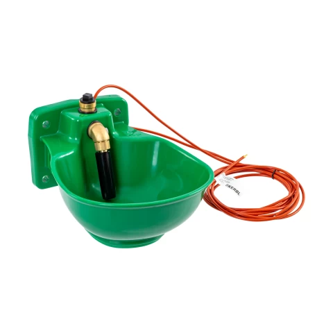 Поилка със защита срещу замръзване, с цилиндричен клапан и нагревателен кабел, 2,8 литра