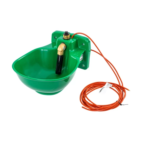 Поилка със защита срещу замръзване, с цилиндричен клапан и нагревателен кабел, 2,8 литра