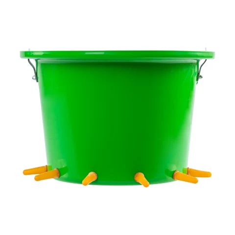 Кофа за хранене с мляко на агнета и козлета с 6 биберона, 12 литра